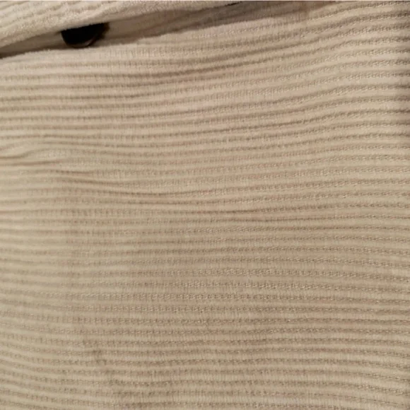 Cream corduroy button pants - Picture 6 of 12